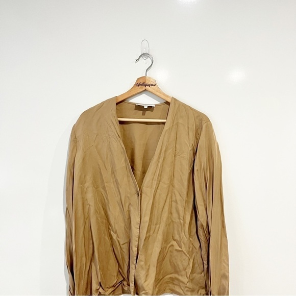 Revolve x L'Academie Tie Sleeve Blouse in Brown - Picture 5 of 13